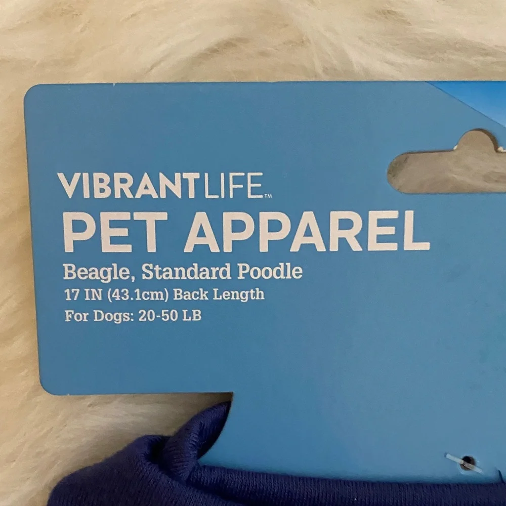 Vibrant Pet Apparel in Deep Blue - Picture 2 of 3